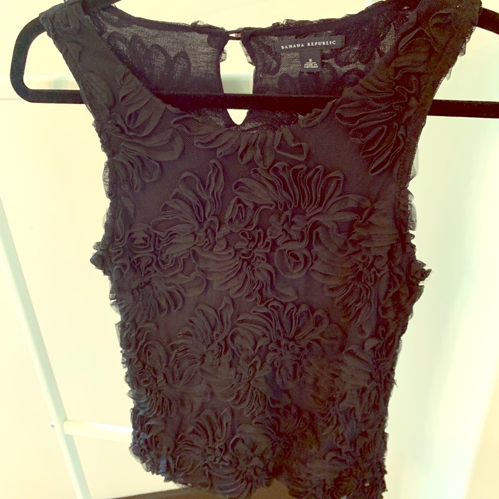 Banana republic floral lace tank